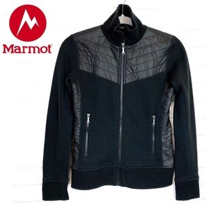 MARMOT ZIP SWEATER BLACK